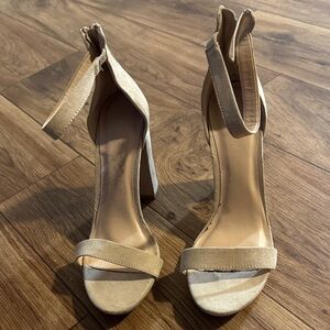 Wild Diva Tan High Heel Sandals